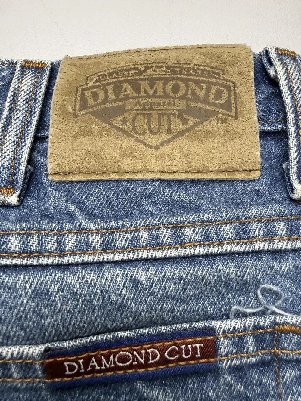 Diamond Cut Jeans Mens 34x32 Blue Med Wash Denim Regular Straight Leg Casual